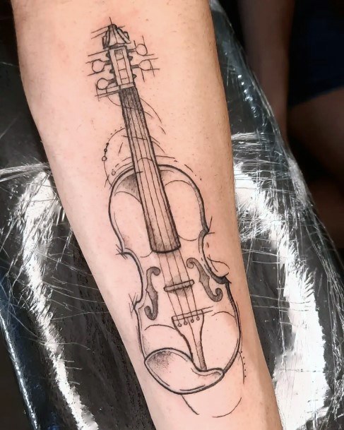 Violinic Womens Violin Tattoo Designs