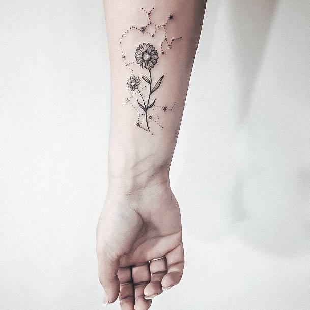 Virgo Tattoo Design Inspiration For Women