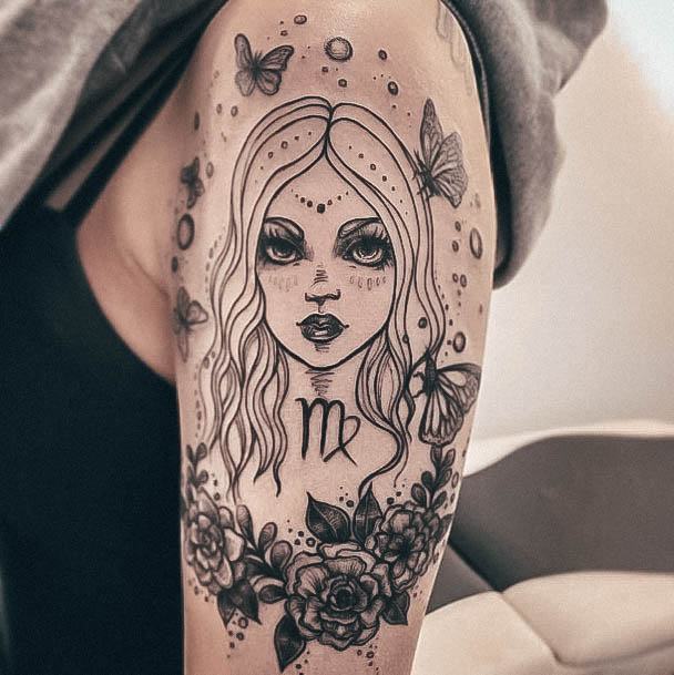 Virgo Womens Tattoos