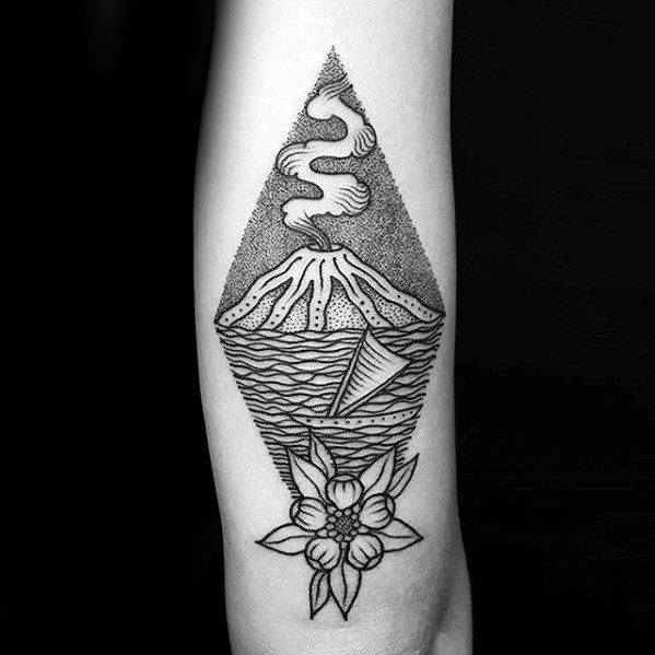 Volcano Female Tattoo Designs