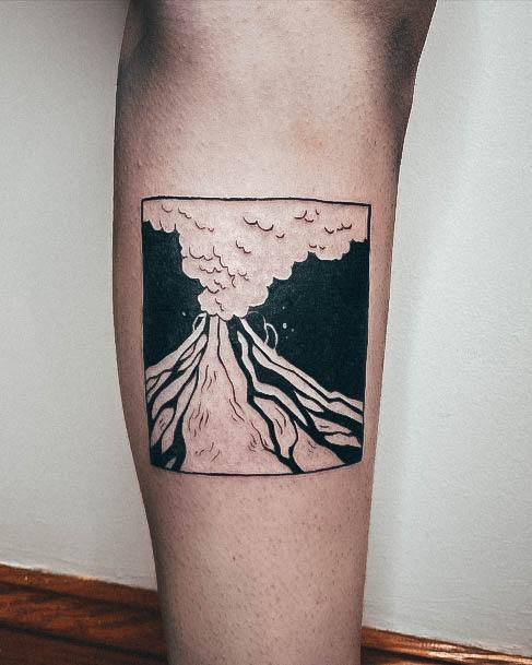 Volcano Tattoo Design Inspiration For Women