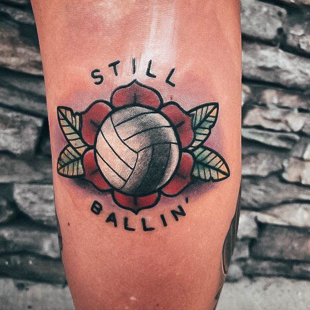 Volleyball Volleyball Tattoo Designs For Women