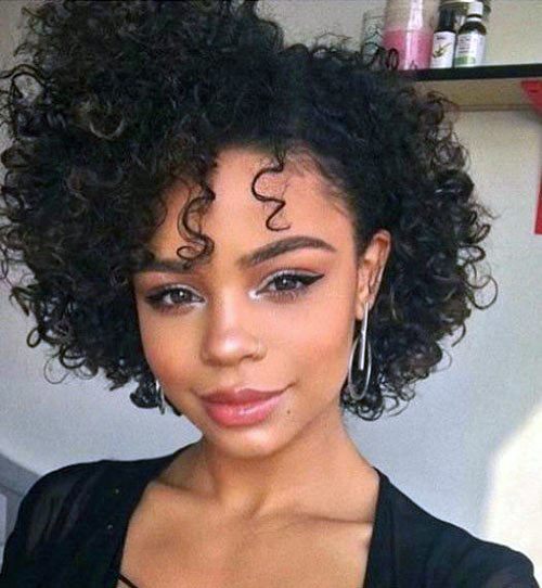 Voluminous And Hottest Curly Tight Ringlet Black Hairstyles For Women
