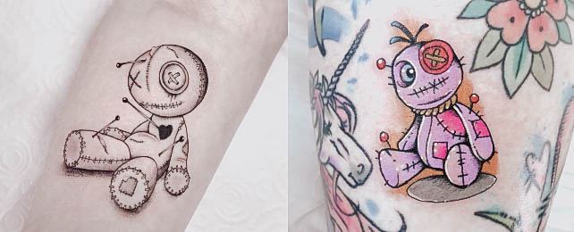 Top 100 Best Voodoo Doll Tattoos For Women – Effigy Design Ideas
