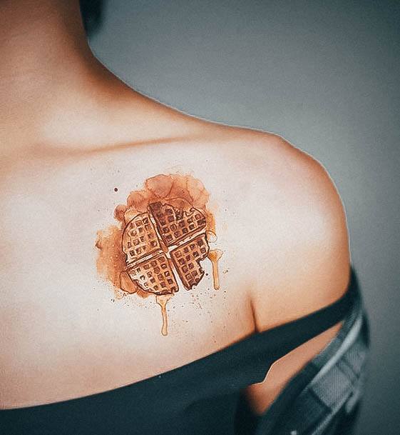 Waffle Female Tattoo Designs