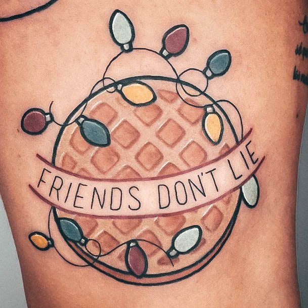 Waffle Tattoo Designs For Women