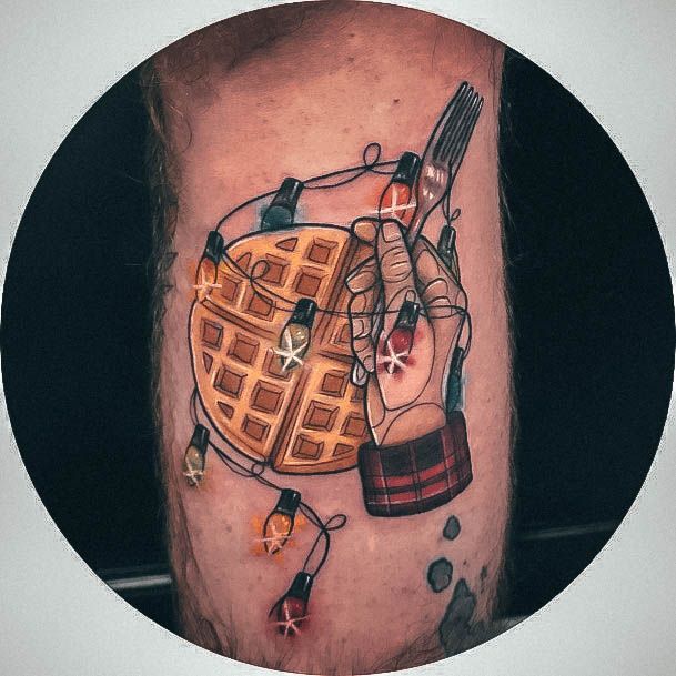 Waffle Tattoo Feminine Designs