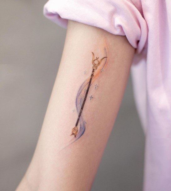 Wand Womens Tattoo Ideas