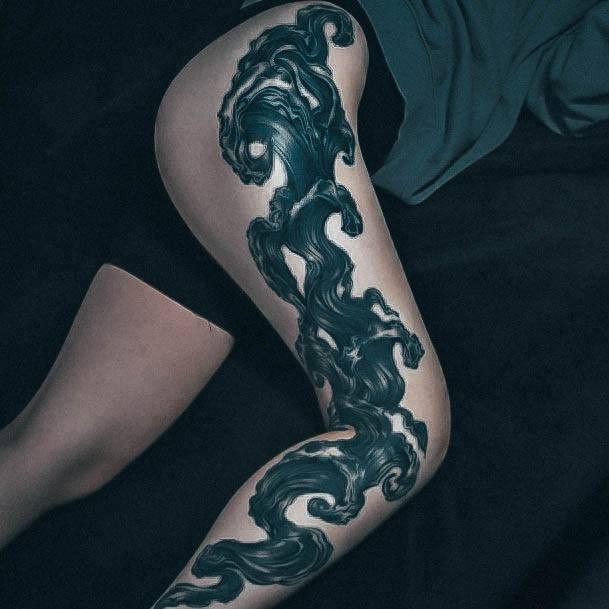 Water Female Tattoo Designs