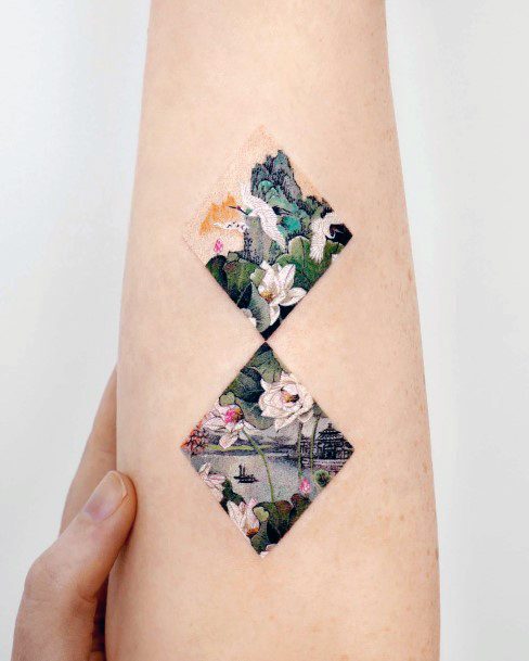 Water Lily Tattoo For Ladies