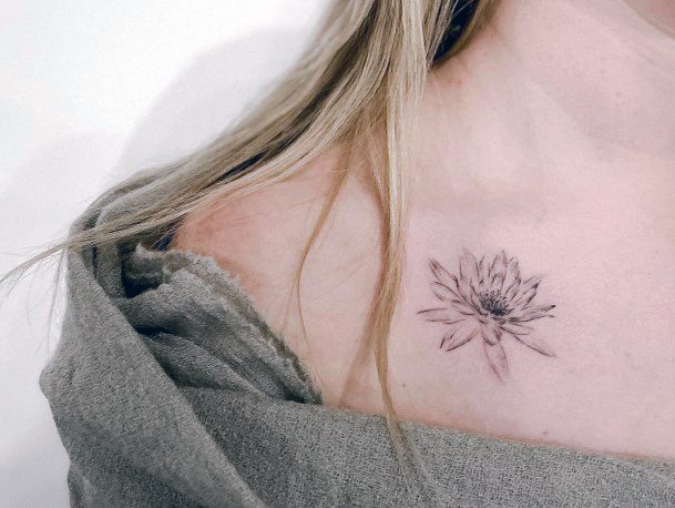 Water Lily Tattoos Feminine Ideas