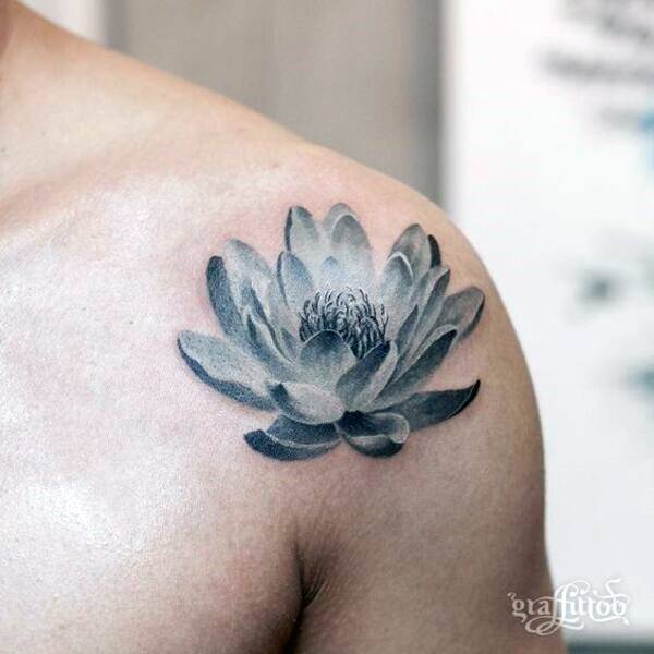 Water Lily Woman Tattoo Art