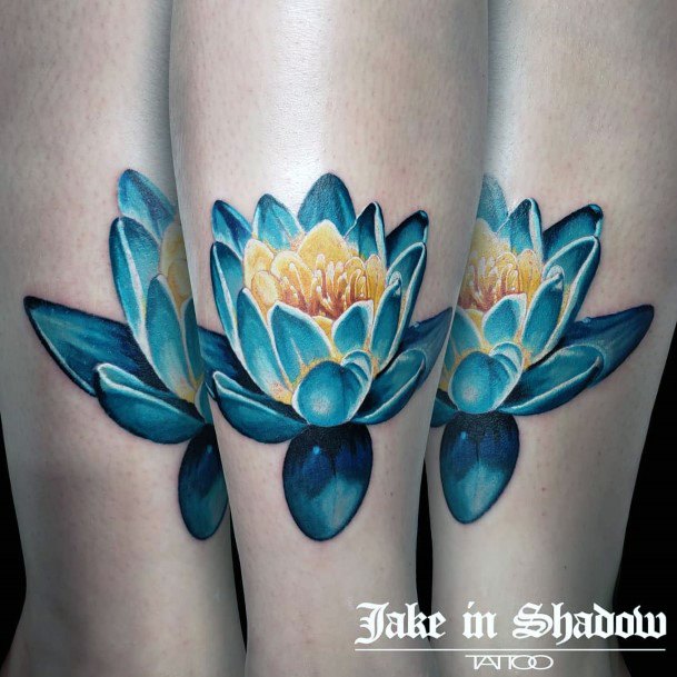 Water Lily Womens Tattoos