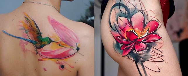 Top 100 Best Watercolor Tattoo Designs For Women - Vivid Colorful Ideas