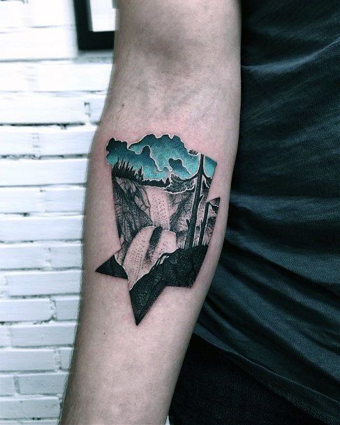 Waterfall Tattoo For Ladies