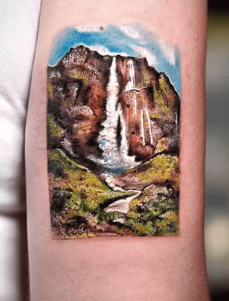 Waterfall Tattoos For Girls