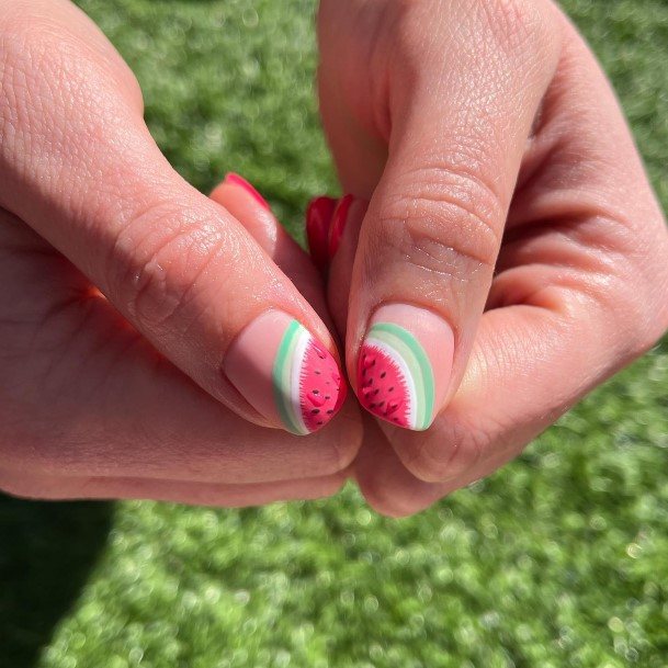 Watermelon Nail Design Inspiration For Women