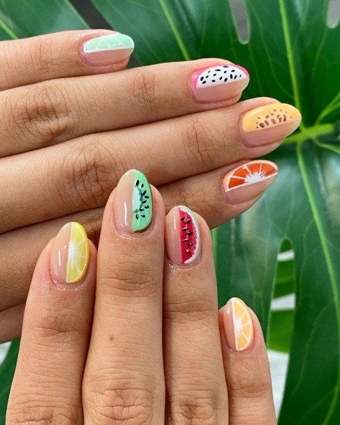 Watermelon Nail Feminine Designs