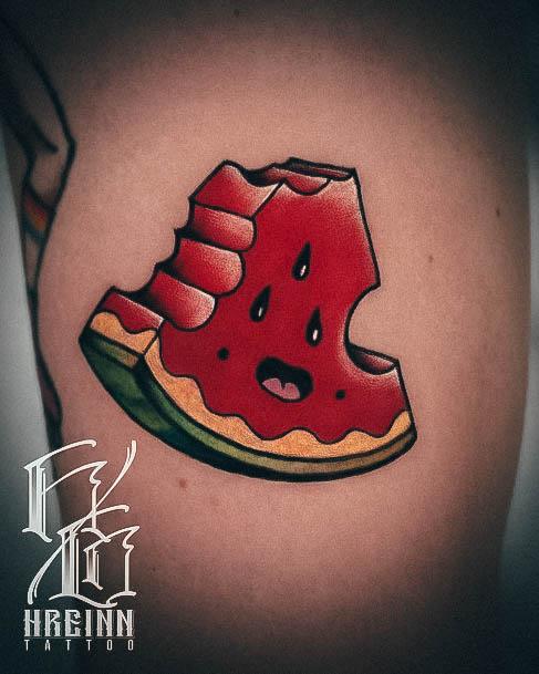 Watermelon Tattoo For Ladies