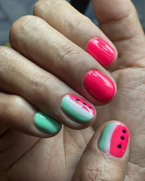 Watermelon Womens Nails