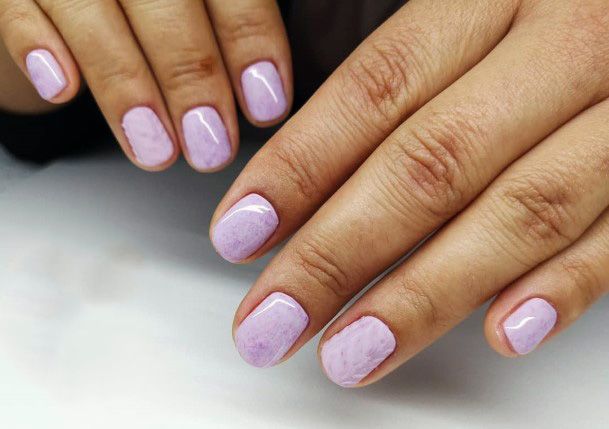 Watery Light Purple Nails