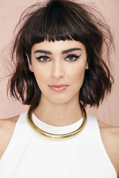 Wavy Short Bob Hairstyles With Short Fringe For Ladies, Girls, And Teens