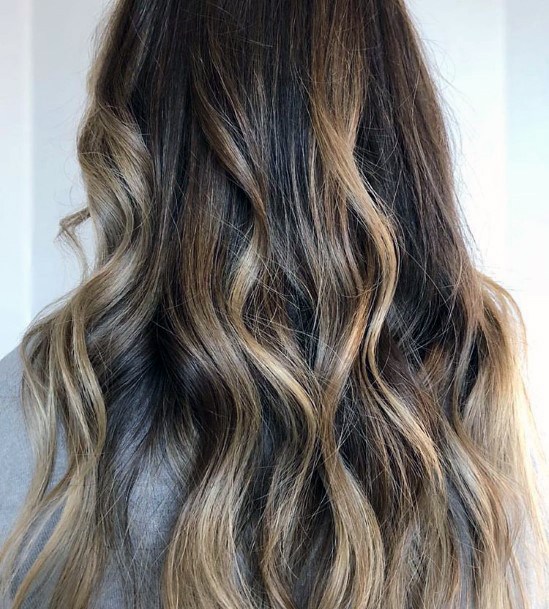 Wavy Soft Ombre Balayage Hairstyle