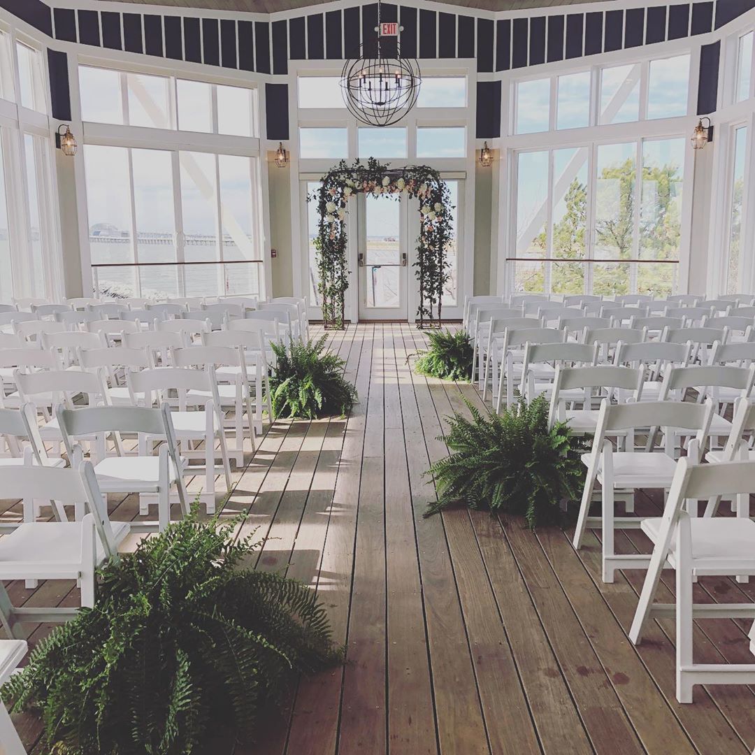 Wedding Arch Flowers In Hall