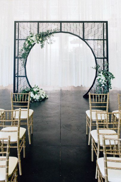 Wedding Arch Ideas Art Deco Circle In A Square Geometric Decor