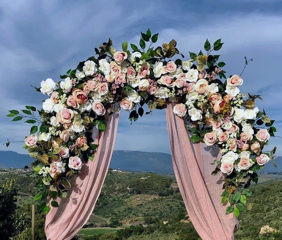 Wedding Arch Ideas Large White And Pink Bouquet Inspiration Wedding Arch Ideas