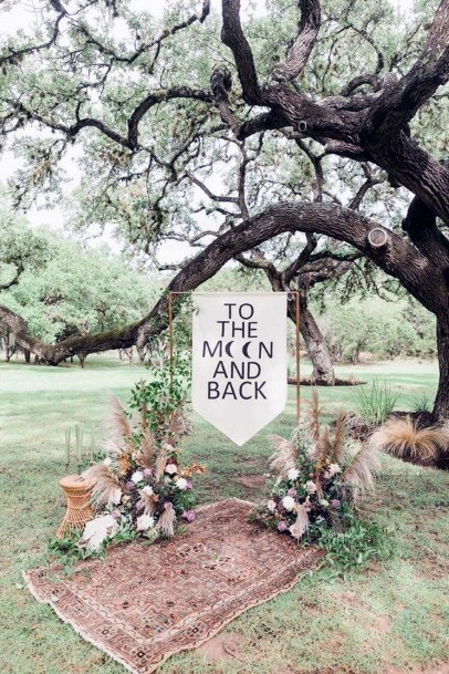 Wedding Backdrop Popular Under Tree To The Moon And Back Inspiration