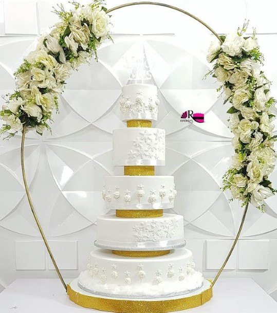 Wedding Cake Five Tiered Beautiful