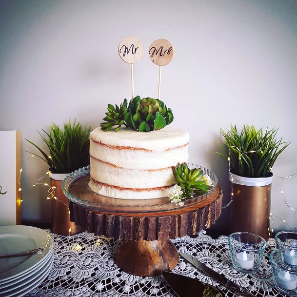 Wedding Cake Ideas Succulent Topper Inspiration