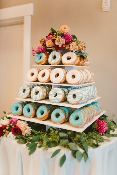 Wedding Cake Stand With Donuts