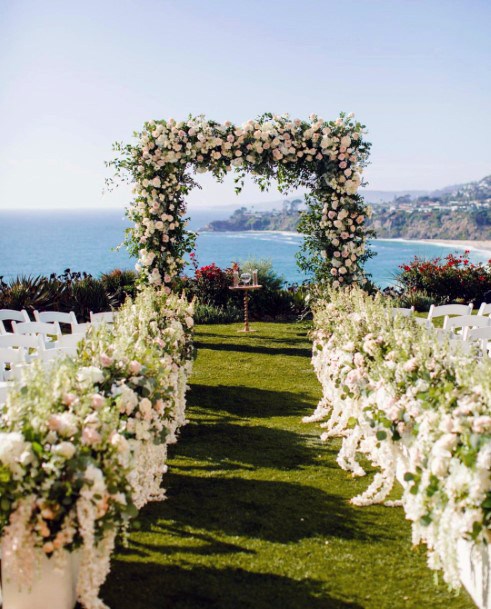 Wedding Ceremony Decorations By The Lake