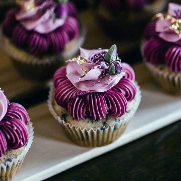 Wedding Cupcake Ideas Delicious Floral Pink Frosting Inspiration