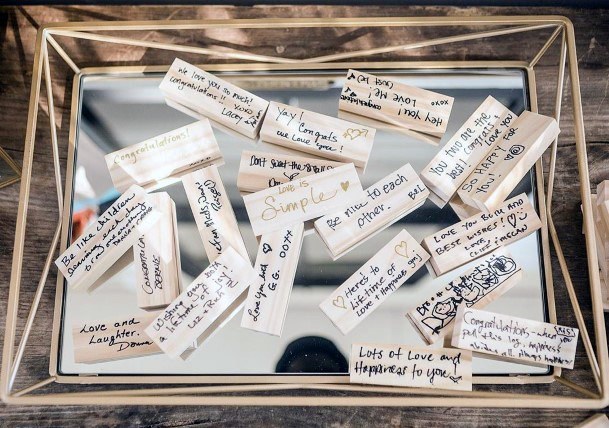 Wedding Guest Book Ideas Jenga Game Pieces Words Of Wisdom