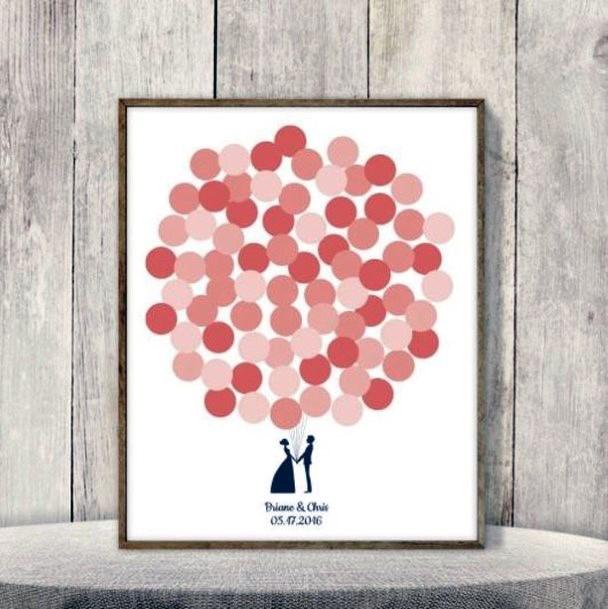 Wedding Guest Book Ideas Whimsical Balloon Prints