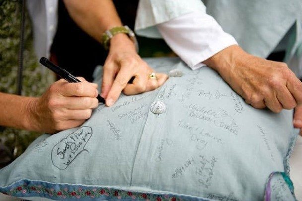 Wedding Guest Book Pillow