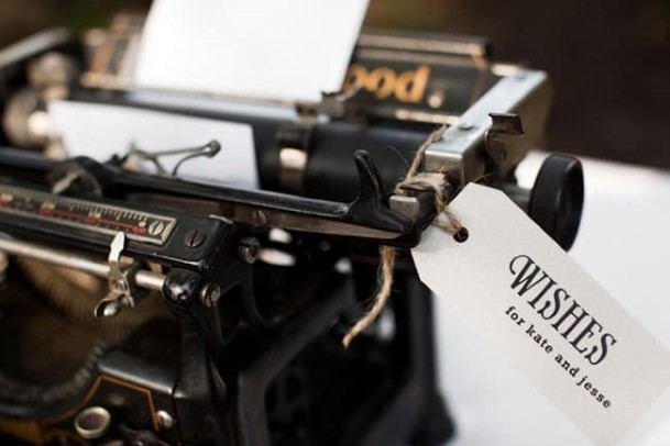 Wedding Guest Book Typewriter