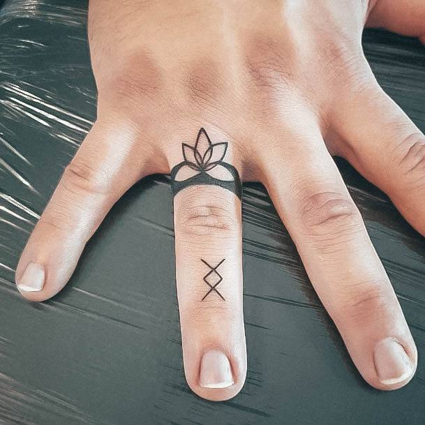 Wedding Ring Tattoo For Ladies