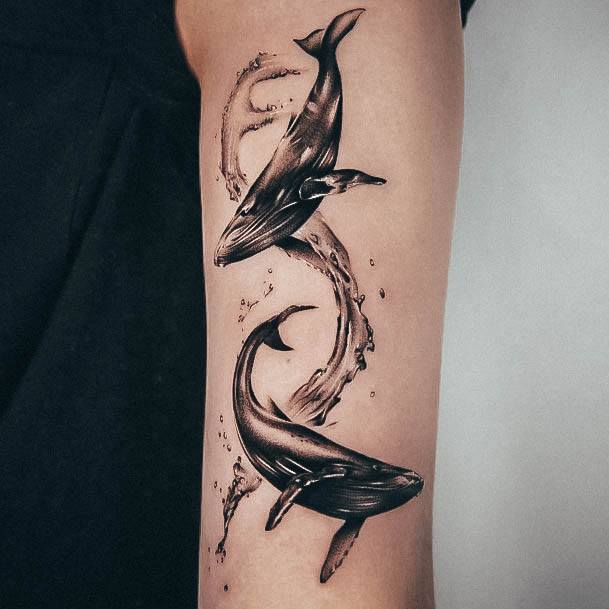 Whale Female Tattoo Designs