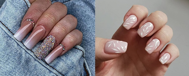 Top 100 Best White And Nude Nails For Women – Classic Fingernail Ideas