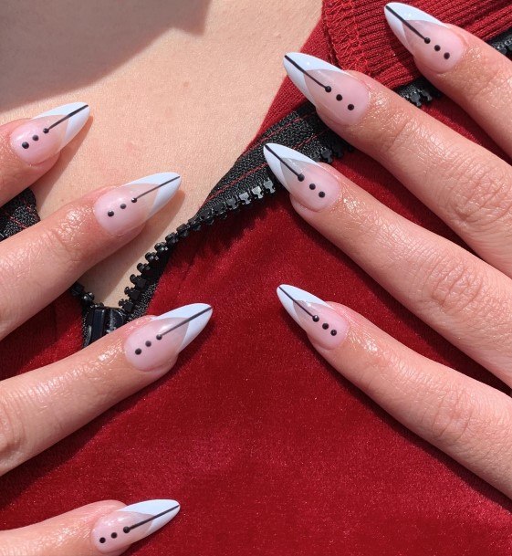 White French Female Nail Designs