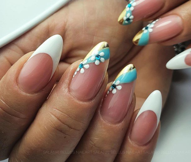 White French Nails For Girls