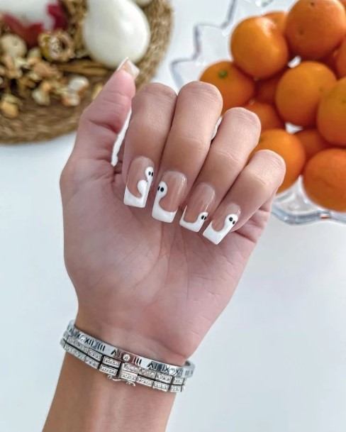 White French Tip Nail Feminine Designs