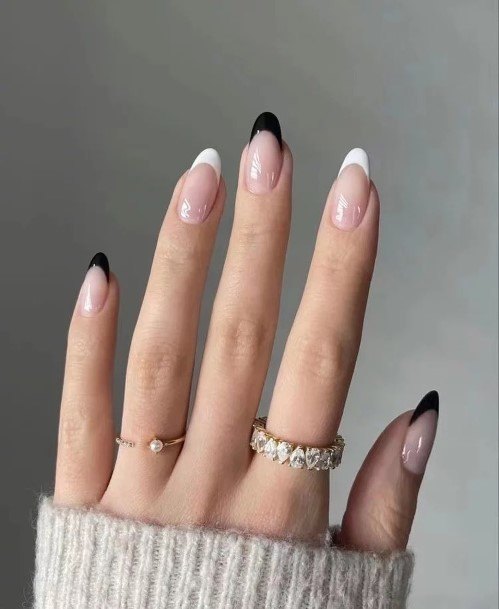 White French Tip Womens Nail Designs