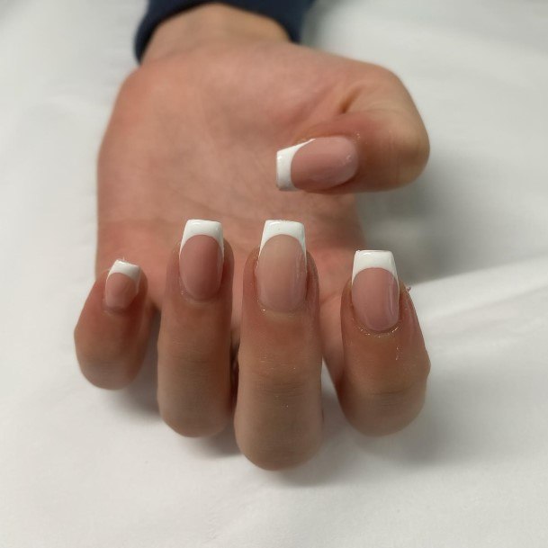 White French Tip Womens Nail Ideas