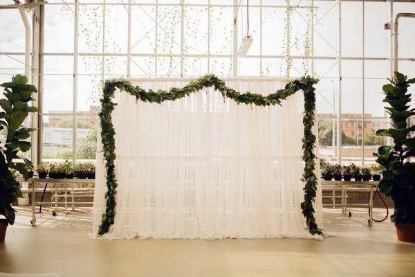 White Hued Wedding Simple Platform