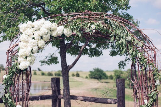 White Hydrangea Arch Wedding Flowers